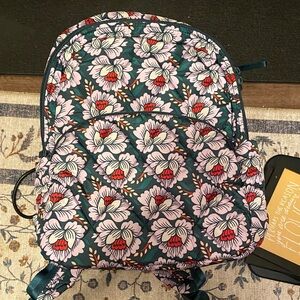 Vera Bradley Floral Backpack - Teal, Pink, Red